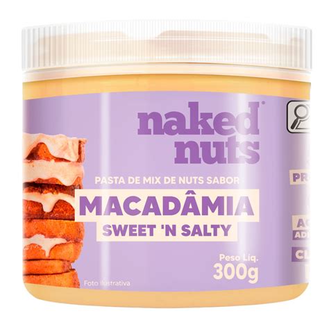 Pasta De Mix De Nuts Sabor Macadamia 300g Naked Nuts Hibisco