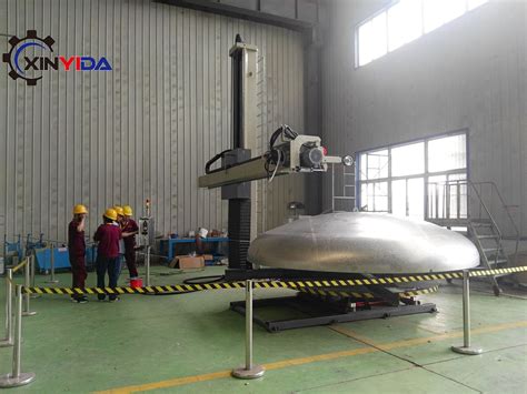 3 Axis CNC Tank Shell And Dish Head Polishing Machine Xinyida