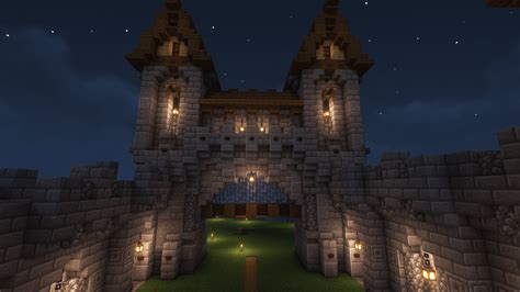 Simple Minecraft Castle Gates