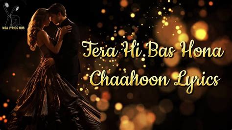 Tera Hi Bas Hona Chaahoon Lyrics Haunted D Jojo Nazam Sheraz