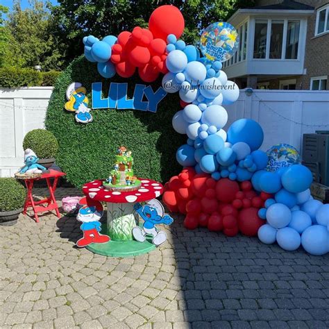 Smurfs Smurfs Party Decorations Birthday Party Decorations Smurfs Party