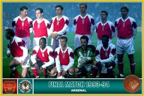 1994 European Cup Winners Cup Champions Arsenal Winner European