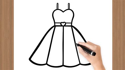 Como Desenhar Um Vestido De CASAMENTO Super Simples YouTube