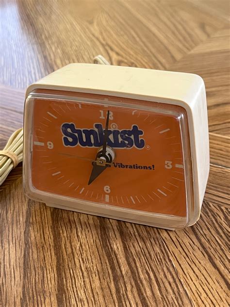 Vintage Rare 80s Sunkist Good Vibrations Alarm Clock Etsy