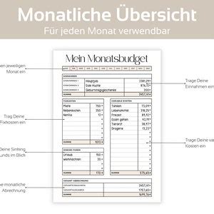 Budget Planer Deutsch A A A Finanzplaner Zum Ausdrucken