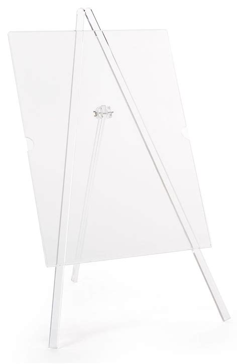 Clear Floorcountertop Folding Acrylic Display Easel For 18 X 24 Medi