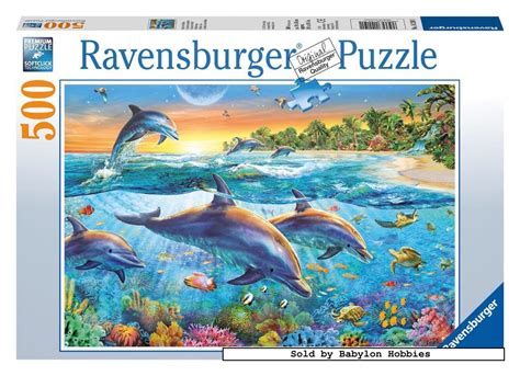 500 Pcs Jigsaw Puzzle Dolphin Bay Dolphins Ravensburger 142101 Ebay