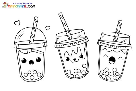 Dibujos De Bubble Tea Para Colorear