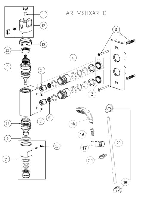 Bristan Artisan Exposed Vertical Dual Control Shower with Kit AR VSHXAR C | Shower Spares