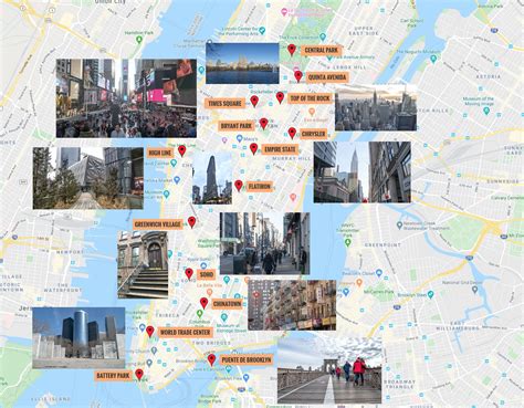 Mapa De Nueva York Con Fotos ️ Gratis Descargable