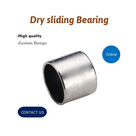 Standard Flange Size Teflon PTFE Dry Sliding Bearing Bushes Dalam