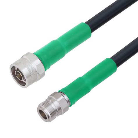 Low Loss N Male To N Female Cable Lmr 400 Coax With Times Microwave Connectors With Lf Solder