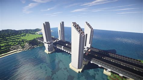 Working Vertical Lift Bridge 18 Minecraft Map