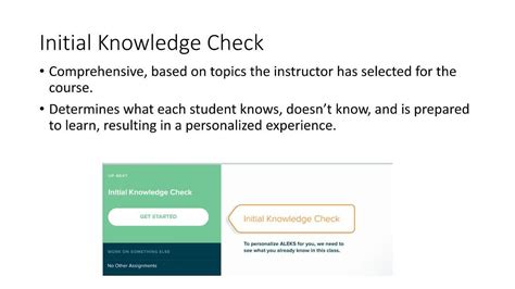 ALEKS McGraw Hill Understanding Knowledge Checks