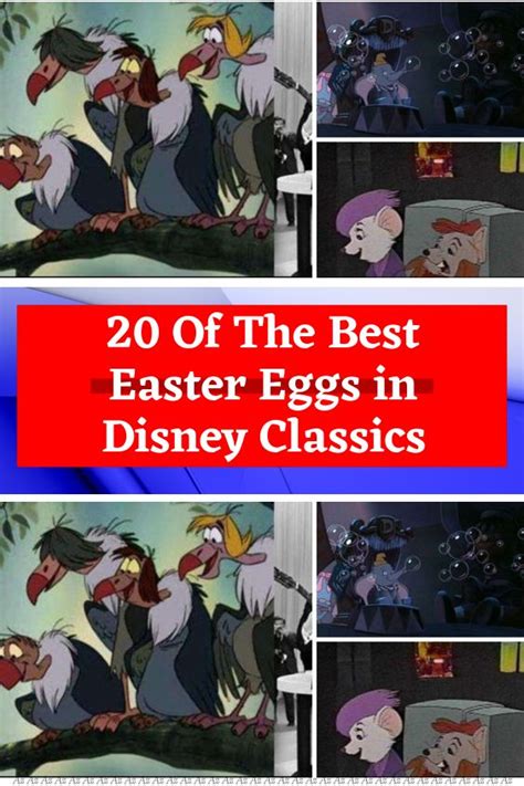 20 Of The Best Easter Eggs In Disney Classics Classic Disney Easter