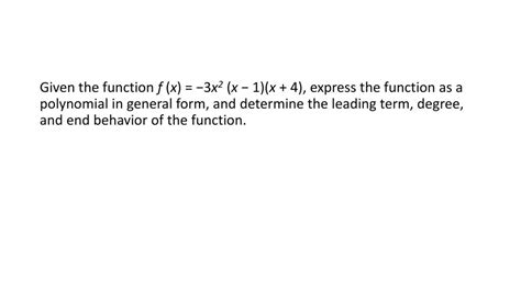 Power Functions And Polynomial Functions Ppt Download