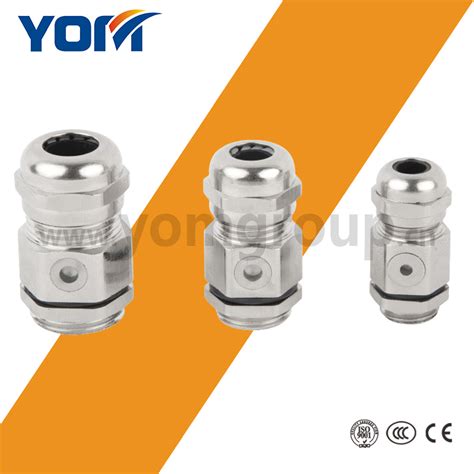 Source Factory Direct Brass Nickel Plated Cable Gland 304 Stainless Steel 316 Metal Right Angle