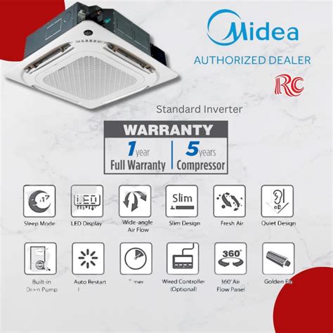 Midea Ceiling Cassette Inverter Kuala Lumpur Kl Malaysia Selangor Bukit Jalil Supplier