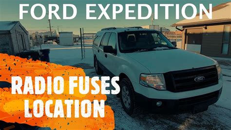 Ford Expedition Radio Fuses Location 2007 2014 Youtube