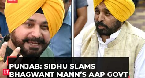 Navjot Sidhu Slams Bhagwant Manns Aap Govt In Punjab Financial