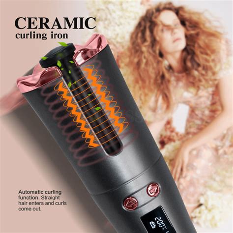 Rose Gold Design Portable Wireless Automatic Usb Mini Hair Curler China Hair Curler And