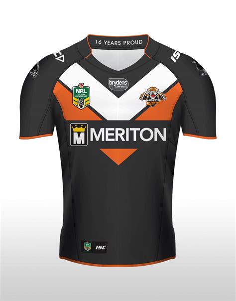 West Tiger Nrl Mens Home Jersey 2015