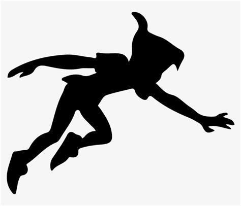 Peter Pan Flying Shadow Silhouette