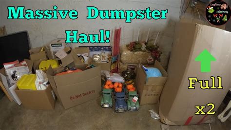 This Dumpster Diving Haul Was Massive We Hit The Jackpot Insane