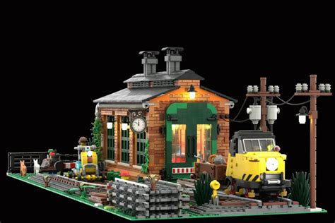 LEGO Ideas The Old Train Engine Shed Achieves 10 000 Supporters The