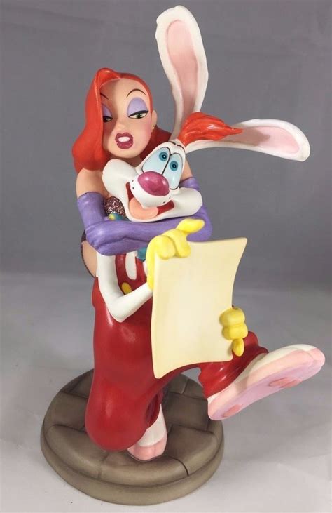 Disney Wdcc Who Framed Roger Rabbit Roger And Jessica Rabbit Figurine