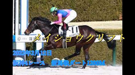 【競馬】【新馬戦】2022年2月12日阪神4レース メイクデビュー阪神 ダート1200m メイショウクリフト 福永祐一 競馬動画まとめ