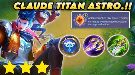 Claude Astro Full Damage Combo Magic Chess Mobile Legends Youtube