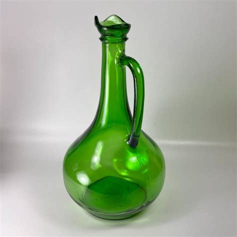 Beringer Vineyard Dining Vintage Green Glass Wine World Bottle Jug