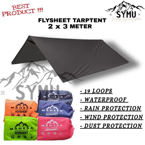 Jual Flysheet X Waterproof Bahan Tebal Outer Tarp Tent Bivak Atap