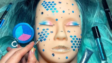 Asmr Mermaid Makeup On Mannequin Whispered Youtube