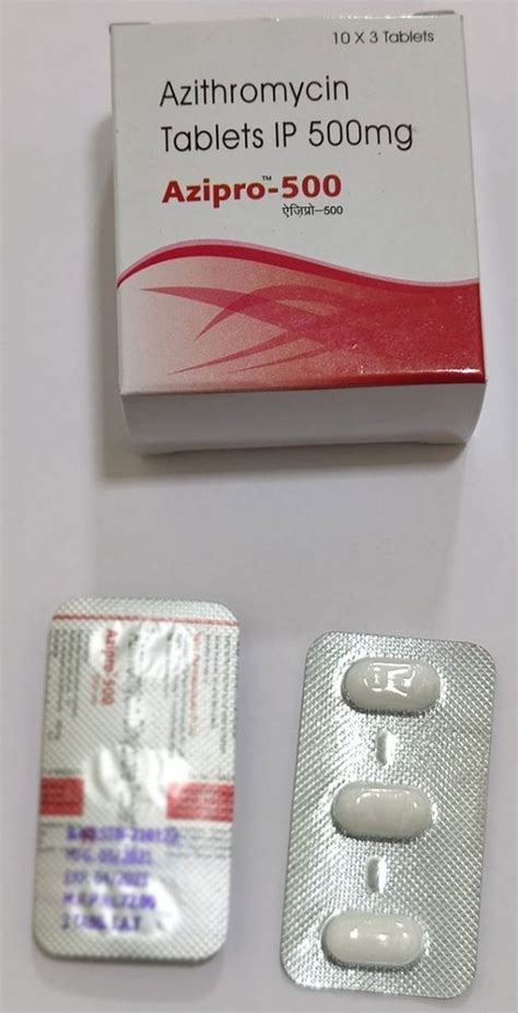 Azipro Azithromycin Tablet Ip Mg At Rs Stripe In Mumbai