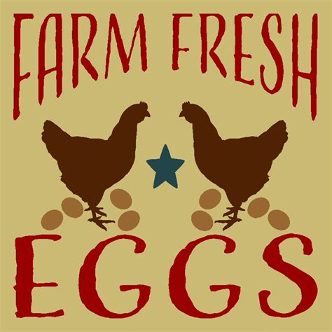 Printable Farm Fresh Eggs Sign