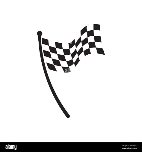 Race Flag Icon Simple Design Illustration Vector Stock Vector Image