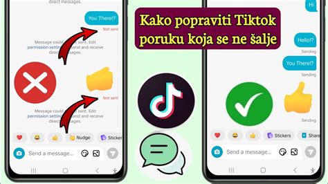 Problem Sa Slanjem I Primanjem Tiktok Poruke Tiktok Poruka Nije