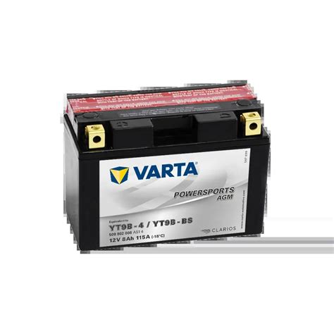 Varta Yt B Yt B Bs Motorcycle Battery Varta Ah V