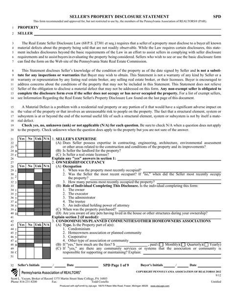 Pa Form Disclosure ≡ Fill Out Printable Pdf Forms Online