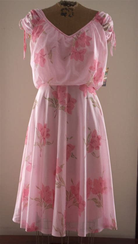 Vintage Pink Floral Sundress By Tracychambersvintage On Etsy 35 00