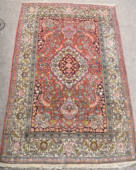 Antique Persian Isfahan Rug