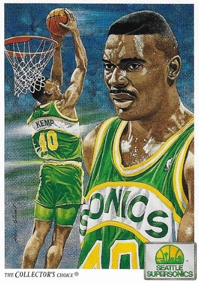 Kemp Shawn Seattle Supersonics Upper Deck Basketball Trading