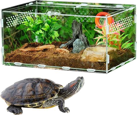 Imtrub Acrylic Reptile Terrarium Tank Transparent Reptile Breeding