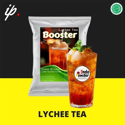 Jual BOOSTER Bubuk Minuman LYCHEE TEA 1Kg Bubuk LECI TEA 1Kg LYCHEE