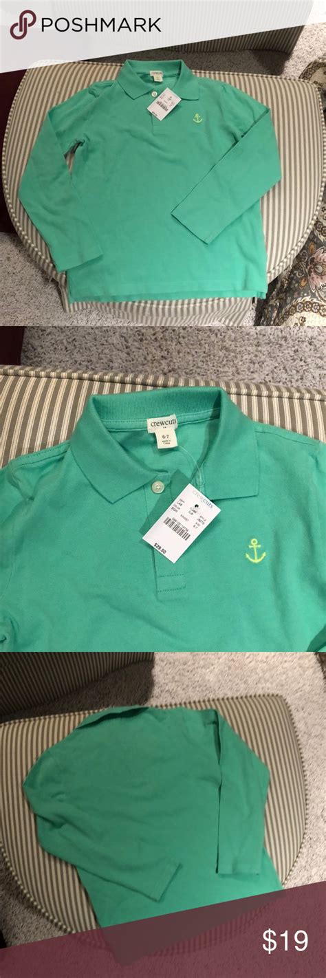 Nwt J Crew Crewcuts Long Sleeve Polo Long Sleeve Polo Long Sleeve