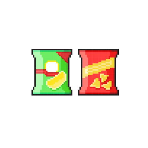 Snacks With Different Color In Pixel Art Style 22025234 Vector Art At Vecteezy