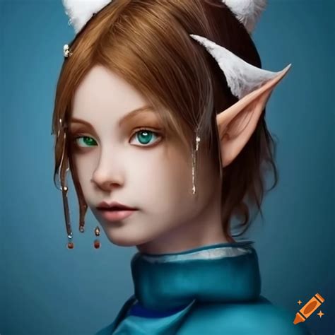 Cosplay Of A Girl With Elf Ears And Short Brown Hair