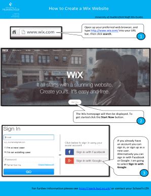 Fillable Online How To Create A Wix Website Fax Email Print Pdffiller